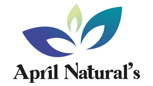 April Natural's — Logotipo botánico