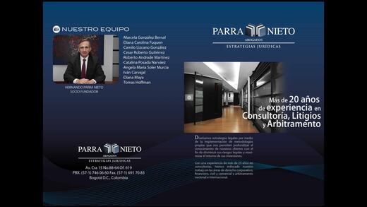 Parra Nieto Consultoría Jurídica — Brochure corporativo